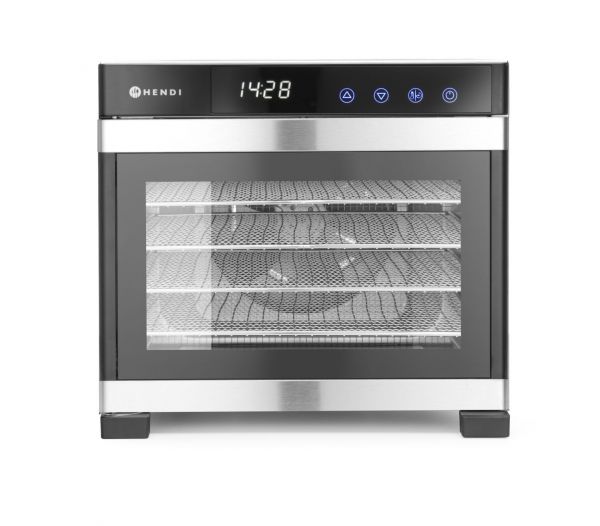 ESSICATORE DI FRUTTA E VERDURA IN ACCIAIO INOX DA 6 TEGLIE